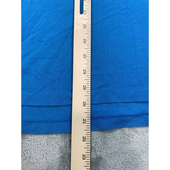 Polo Ralph Lauren Polo Shirt Men Large Blue Colorblock Pony USA Embroidered - Picture 4 of 8